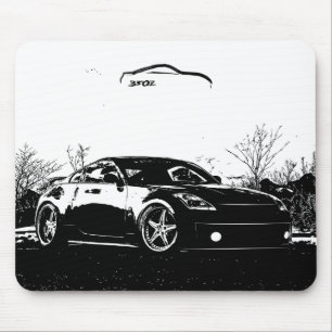 Fairlady 350Z med svart borstar slår Musmatta