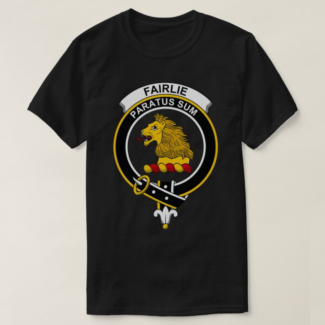 Fairlie Vapensköld Tartan Klan Scottish Klan T Shirt (Design framsida)