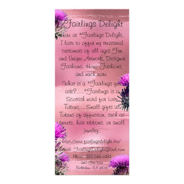 Fairlings Delight's Rackcard 53086 Reklamkort (Framsidan)