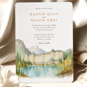Fairmont Chateau Lake Louise Kanada Bröllop Inbjudningar