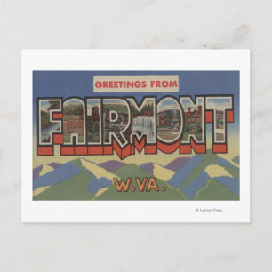 Fairmont, Väster Virginia - Large Brev Scenes Vykort