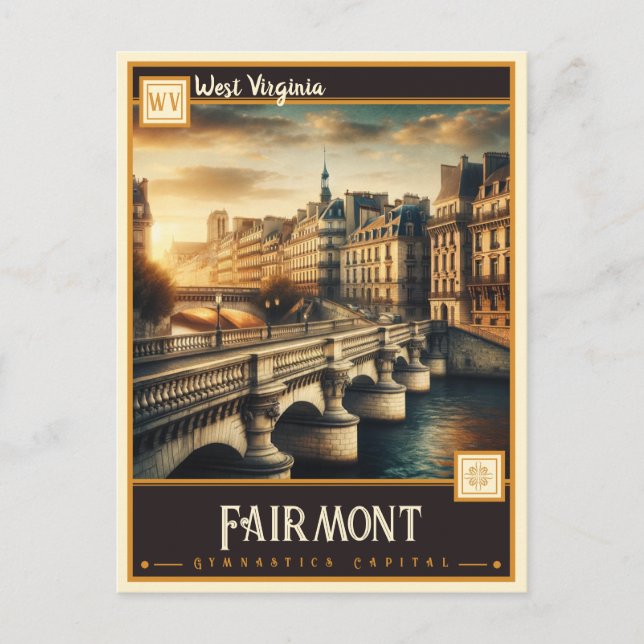 Fairmont, Väster Virginia | VINTAGE Vykort (Framsida)