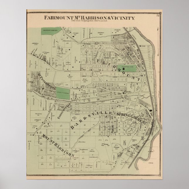 Fairmount, Mt Harrison, Ohio Poster (Framsidan)