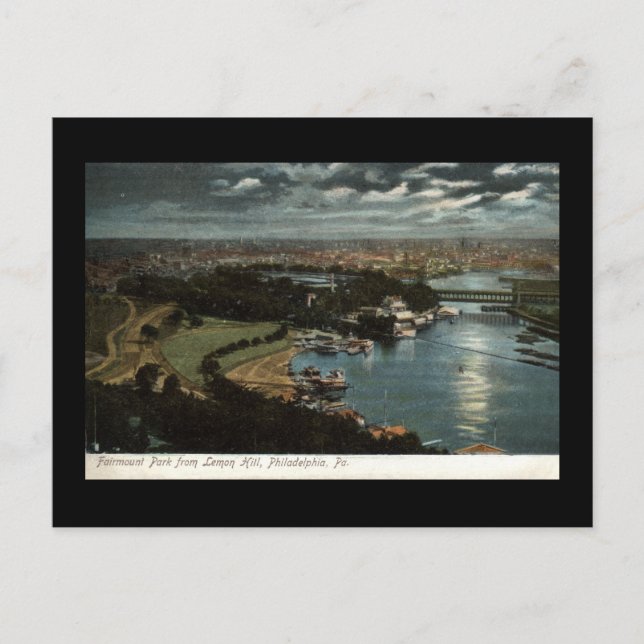 Fairmount Park, Philadelphia 1906 Vintage Vykort (Framsida)