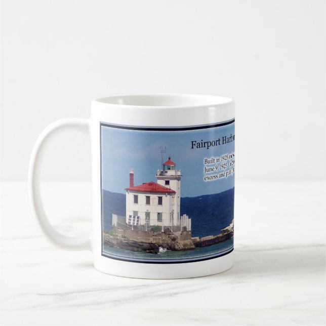 FAirport Harbor Väster Breakwater Light mugg (Vänster)