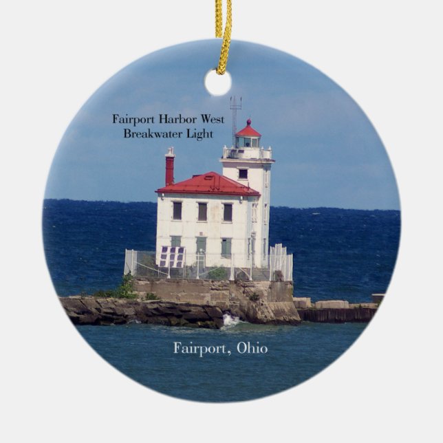 FAirport Harbor Väster Breakwater Light ornament (Framsidan)