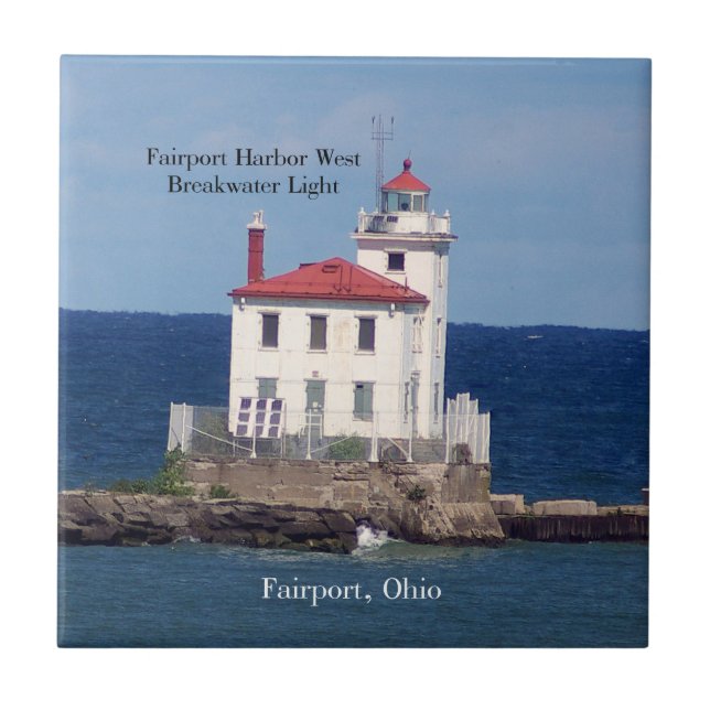 FAirport Harbor Väster Breakwater Light tile panel Kakelplatta (Framsidan)