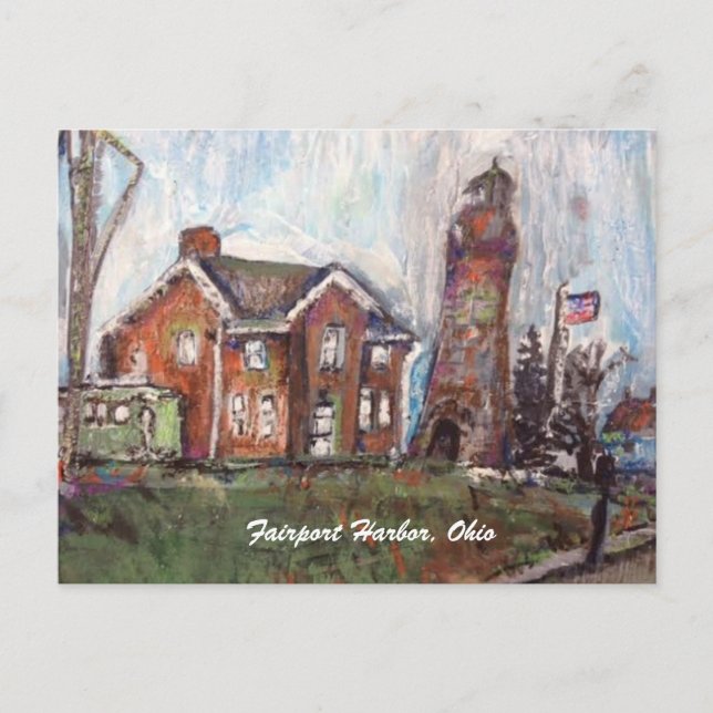 FAirport Harbour, Ohio Painting på vykort (Framsida)