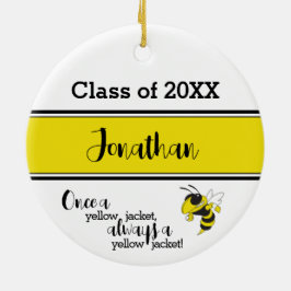 Fairview High Ornament Class of Gult Black