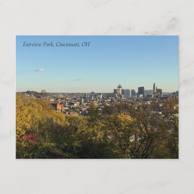 Fairview Park Cincinnati Postcard Vykort (Framsida)