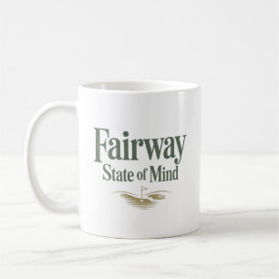 Fairway State Of Mind Retro Golf Livsstil Kaffemugg