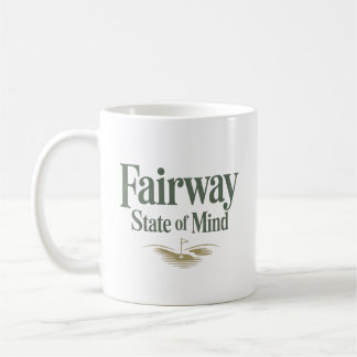 Fairway State Of Mind Retro Golf Livsstil Kaffemugg