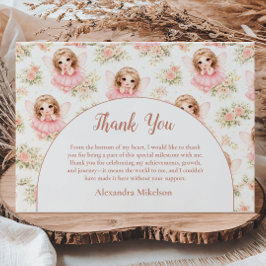 Fairy 1st Birthday Girl Tack Kort