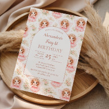 Fairy 1st Birthday Pink Garden