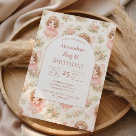 Fairy 1st Birthday Storybook Inbjudningar