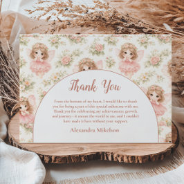 Fairy 1st Birthday Storybook Tack Kort