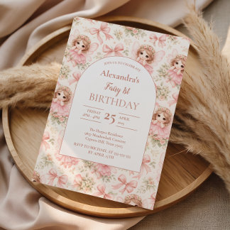 Fairy 1st Birthday Whimsical Garden Inbjudningar