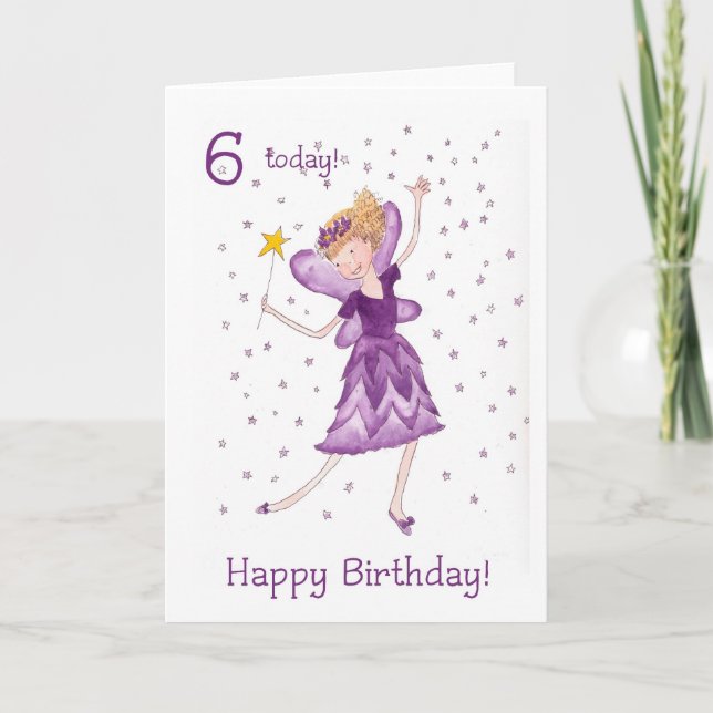 Fairy 6e Birday Card Kort (Framsida)