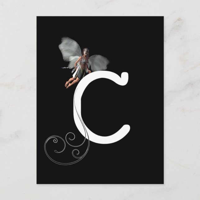 Fairy Alphabet Vykort (Framsida)