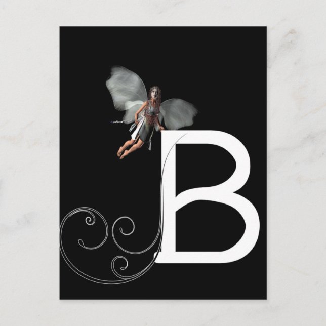 Fairy Alphabet Vykort (Framsida)