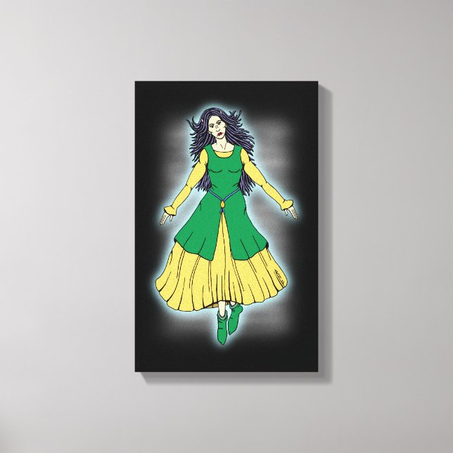Fairy Älskarinna Leanan Sidhe Canvastryck (Framsida)