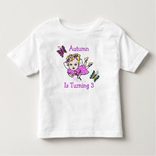 Fairy and Butterflies Age and Namn T Shirt
