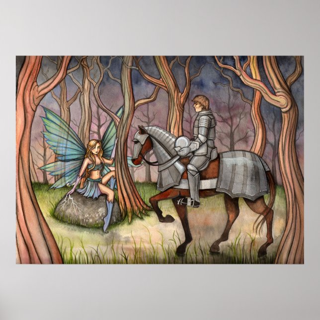 Fairy and Knight Poster av Molly Harrison (Framsidan)
