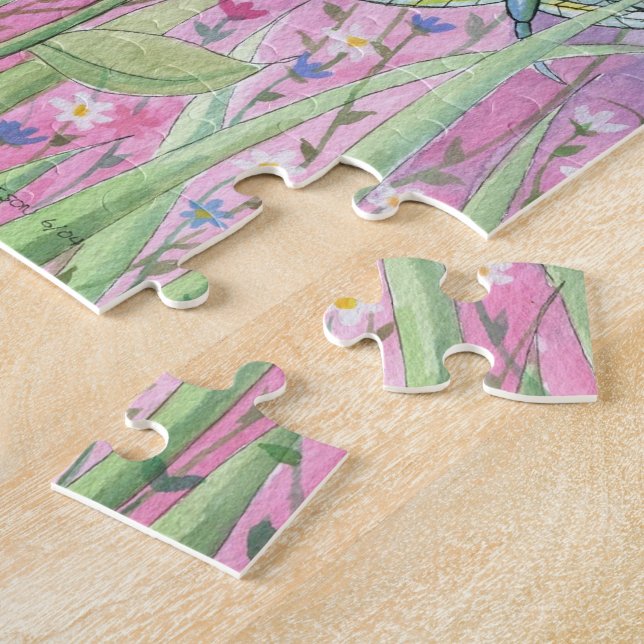 Fairy and Ladybug Puzzle with Tin Pussel (Sidan)