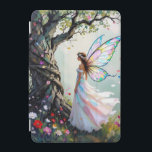 Fairy and Magical Vine Wrapped Tree iPad Mini Skydd<br><div class="desc">A tablet case to let your imagination soar! This has a beautiful and magical scene with a fairy standing next to a tree full of whimsical vines and flowers.</div>