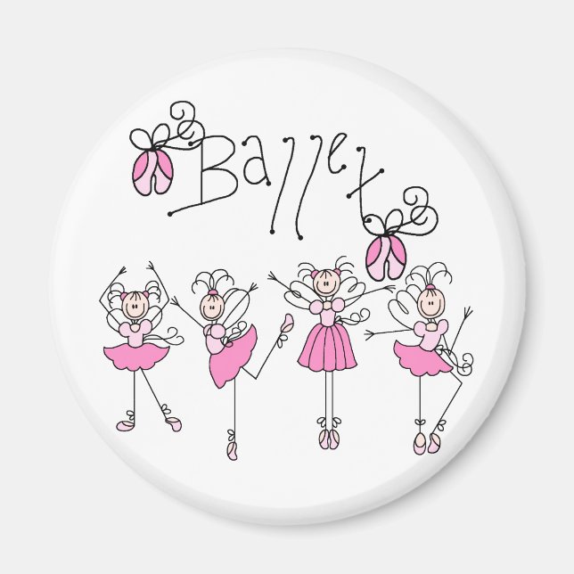 Fairy Angel Ballet Magnet (Framsidan)