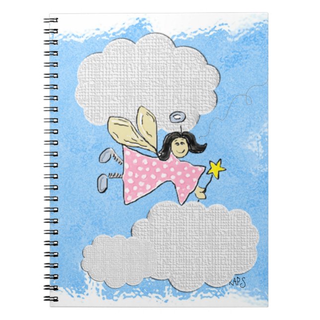 Fairy Angel Hand plockade Anteckningsbok (Framsidan)
