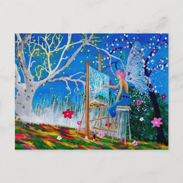 Fairy Artist Fe Vykort (Framsida)