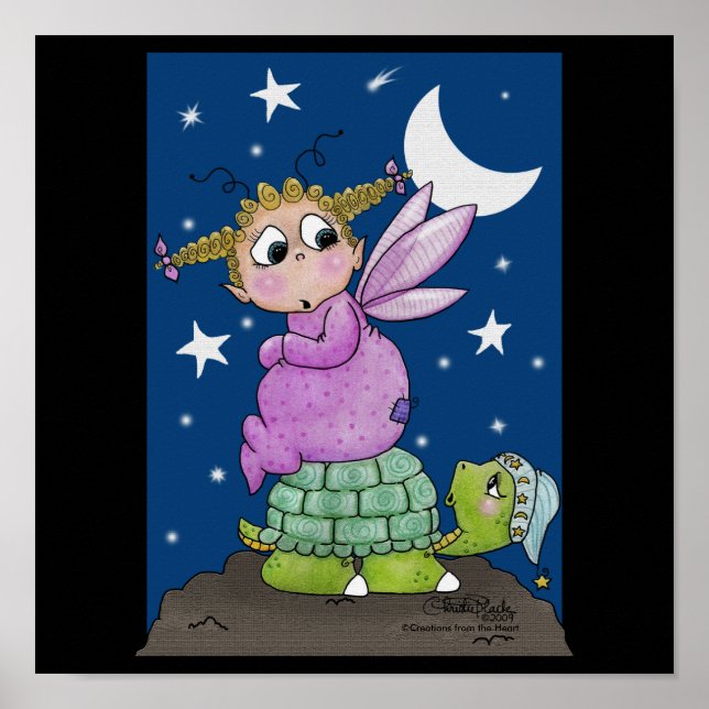 Fairy Baby vaknar upp, herr Turtle Poster (Framsidan)