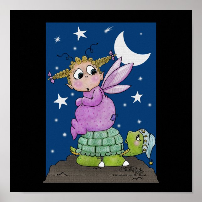 Fairy Baby vaknar upp, herr Turtle Poster (Framsidan)