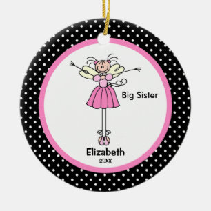 Fairy Ballerina Big Sister jul Ornament