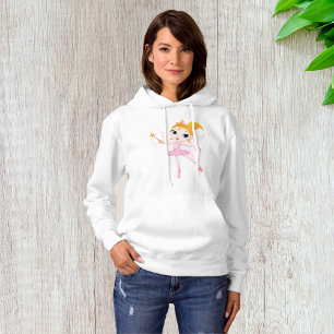 Fairy Ballerina Womens Hoodie T Shirt