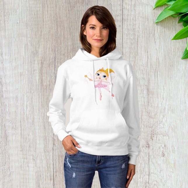 Fairy Ballerina Womens Hoodie T Shirt (Skapare uppladdad)