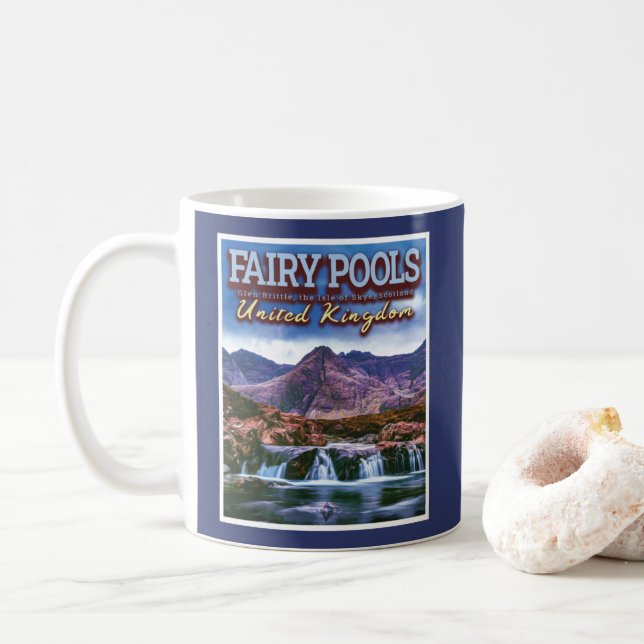 FAIRY BASSÄNG - ISLE SKYE - SCOTLAND UK KAFFEMUGG (Med munk)