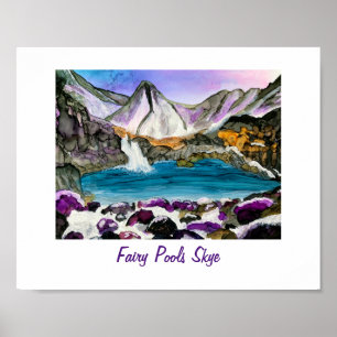 Fairy Bassäng Skye Scotland Poster