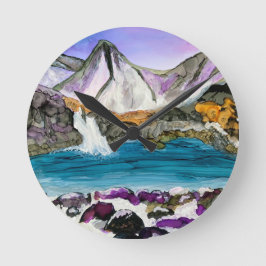 Fairy Bassäng Skye Scotland Rund Klocka