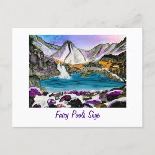Fairy Bassäng Skye Scotland Vykort