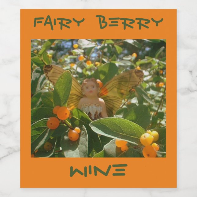 FAIRY BERRY VIN - VINFLASKA ETIKETT (Singel etikett)