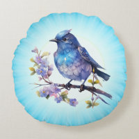 Fairy Bird Blommor akvarell Clipart-73611
