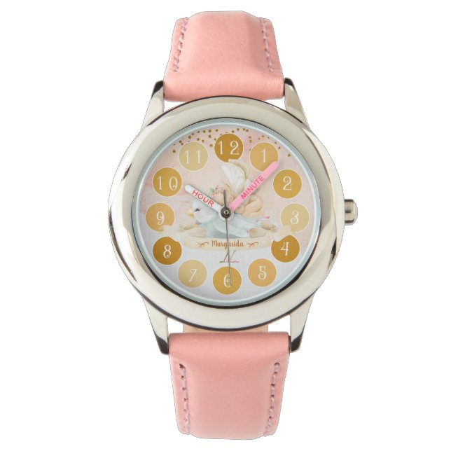 Fairy Bird Illustration Girl Gift med känslig Baby Armbandsur (Framsida)