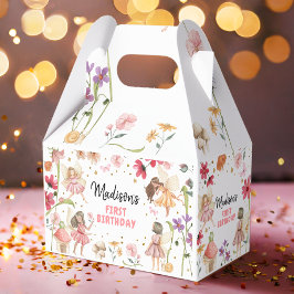 Fairy Birthday 1 Enchanted Forest Girl Blommigt Presentaskar