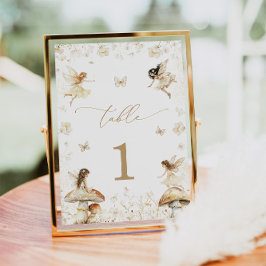 Fairy Birthday Boho Bordsnummer