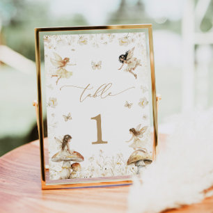 Fairy Birthday Boho Bordsnummer