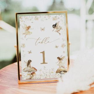 Fairy Birthday Boho Bordsnummer