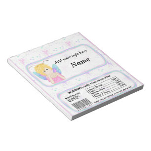 Fairy Birthday Candy Pub Wrapper Party favors Anteckningsblock