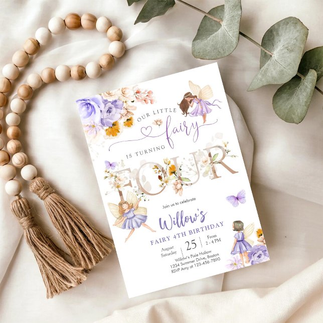 Fairy Birthday Invitation Girl Inbjudningar (Skapare uppladdad)